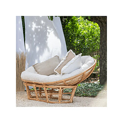 Avis CANAPE PAPASAN EN ROTIN AVEC COUSSIN 172X109XH100CM CANAPE EN ROTIN - LE ROTIN+Sunnydays