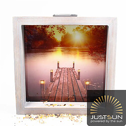 Just sun Peinture extérieure avec led Ponton 30 x 7 x 30 cm.