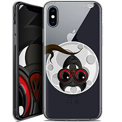 Caseink Coque arrière Apple iPhone Xs / X (5.8 ) Crystal Gel HD [ Nouvelle Collection - Souple - Antichoc - Imprimé en France] Petit Vampire