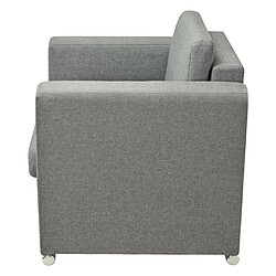 Acheter vidaXL Fauteuil gris foncé tissu