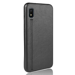 Avis Wewoo Coque Pour Galaxy A10e antichoc couture peau de vache motif PC + PU + TPU noir