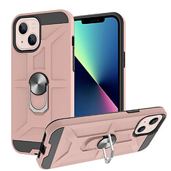 Coque en TPU anti-rayures, amovible, hybride avec béquille rotative or rose pour votre Apple iPhone 13 mini 5.4 pouces