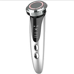 Chrono Instrument de beauté, masseur facial, instrument de beauté ionique multifonctionnel, rajeunissement de la peau par photons, nettoyage du visage, massage, soins du visage, outils de beauté(Blanc)