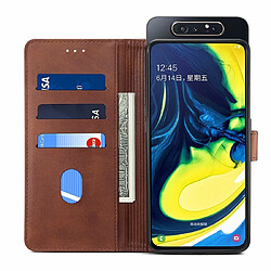 Acheter Wewoo Housse Coque Pour Galaxy A80 / A90 GUSSIM Business Style Étui en cuir à rabat horizontal avec support et fentes cartes et portefeuille marron