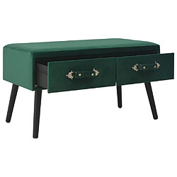 vidaXL Table basse Vert 80x40x46 cm Velours