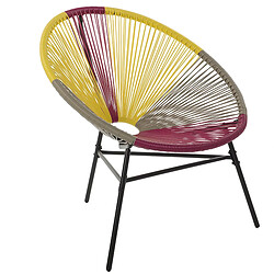 Acheter Beliani Chaise de jardin ACAPULCO Jaune