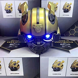 Universal Haut-parleur portable sans fil Bluetooth Bumblebee Radio FM Bluetooth 5.0 Cartoon Mini Outdoor Car Music Transformer Haut-parleur | Subwoofer(Jaune) pas cher