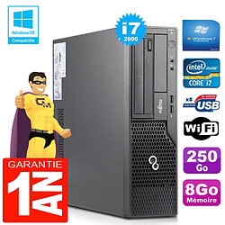 PC Fujitsu Esprimo E500 E85+ SFF Core I7-2600 RAM 8Go Disque 250 Go Wifi W7 - Occasion