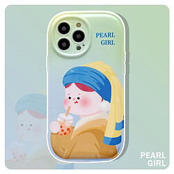 GUPBOO Étui pour iPhoneXsMax Thé au lait perle fille fille étui de téléphone portable en silicone