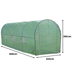 Acheter Monstershop Serre Polytunnel 25mm 6m x 3m avec Étagères