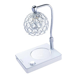 Bougie Chauffe-cire Bruner Mood Lampe Abat-jour En Cristal Lampe De Table Argent