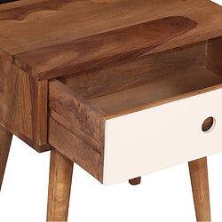 Acheter Maison Chic Table de chevet Table de Nuit Meuble de Rangement Bois massif de Sesham 45 x 30 x 45 cm