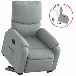 Maison Chic Fauteuil Relax pour salon, Fauteuil inclinable Gris clair Tissu -GKD41791