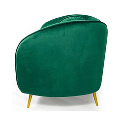 Avis Meubler Design Legend Fauteuil Velours Pieds Métal Or - Vert