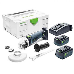 FESTOOL Meuleuse 18V 5.2Ah AGC 18-125 Li 5,2 EB-Plus - 575344