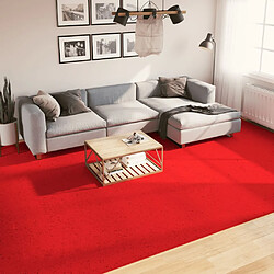 vidaXL Tapis OVIEDO à poils courts rouge 300x400 cm