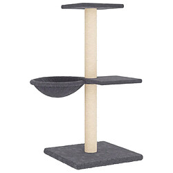 Acheter vidaXL Arbre à chat avec griffoirs en sisal gris foncé 72 cm