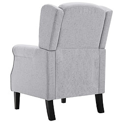 Acheter vidaXL Fauteuil gris clair tissu