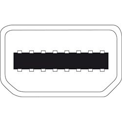 Digitus ASSMANN Electronic Mini DP -HDMI type A mini DisplayPort 1.1a Blanc