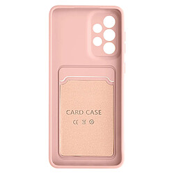 Coque Samsung Galaxy A53 5G Silicone Souple Porte-carte Forcell Rose