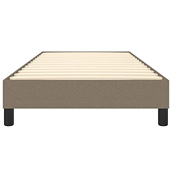 Acheter vidaXL Cadre de lit sans matelas taupe 90x190 cm tissu