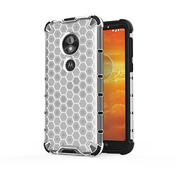 Wewoo Coque Souple Pour Motorola Moto E5 Play Go affaire antichoc nid d'abeille PC + TPU Blanc