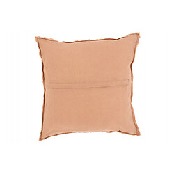 Dansmamaison Coussin Bord Court Coton/Lin Rouille