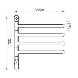 Acheter Universal Serviettes de toilette, bar, brosse d'or, quatre serviettes, serviettes amovibles, bar, porte-serviettes.