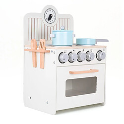 Avis Cuisine pour Enfants Montessori avec Four Robincool Little Chef 36x26x46,5 cm en Bois Écologique avec Horloge et Accessoires