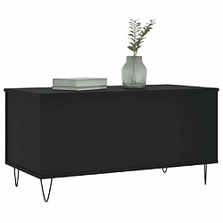 Acheter Maison Chic Tabls basse,Table Console pour salon Noir 90x44,5x45 cm Bois d'ingénierie -MN40229