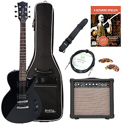 Rocktile LP-100 BL Guitare Électrique noir Starter SET