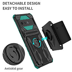 Coque en TPU anti-griffes avec béquille, vert noirâtre pour votre Google Pixel 6 Pro