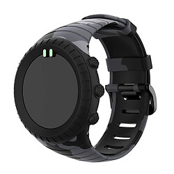 Bracelet en silicone camouflage noir pour votre Suunto Core