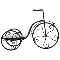 Sous-pot Alexandra House Living Noir Fer Carrelage Bicyclette 23 x 36 x 53 cm