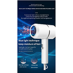 Acheter Universal Sèche-cheveux Chauffage et refroidissement de la maison Sèche-cheveux 2000W haute puissance Blue Light Anion Care Professional Rapid Dry | Sèche-cheveux (blanc)