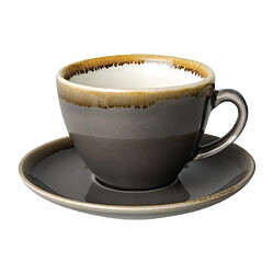 Avis Olympia Soucoupe espresso grise - 140 mm - Lot de 6 - Porcelaine