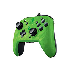 Manette audio Nintendo Switch Pdp Faceoff Deluxe+ Camouflage Vert