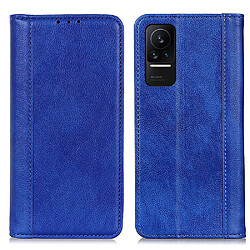 Etui en PU texture litchi, fermeture automatique magnétique avec support bleu pour votre Xiaomi Civi