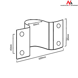 Acheter Support pour antenne satellite mât 48mm Maclean MCTV-553