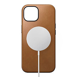 Nomad Coque Modern en Cuir pour iPhone 15 Marron clair pas cher