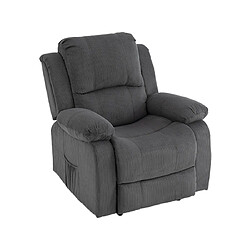 Bestmobilier Armand - fauteuil relax en velours côtelé