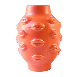 Ornement Vase Abstrait Bureau À Domicile Ornement Sculpture Hôtel Décor Orange