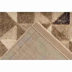 Acheter Paris Prix Tapis Tissé à Poils Ras Naila Crème & Marron 120 x 170 cm