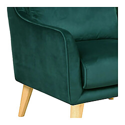 Acheter But Fauteuil LAURANNE tissu bleu vert