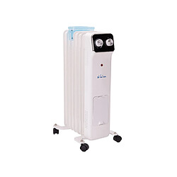 Purline Radiateur d'huile blanc avec réservoir d'humidification