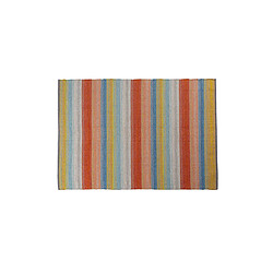 Alter Tapis moderne Cleveland, style kilim, 100% coton, multicolore, 230x160cm