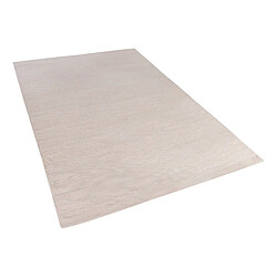 Beliani Tapis en coton beige 140 x 200 cm DERINCE