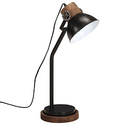 vidaXL Lampe de bureau 25 W noir 18x18x60 cm E27