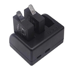 Rechargeable Batterie Trois Port Chargeur de Batterie 1220mAh pour GoPro 5/6/7/8 Noir pas cher