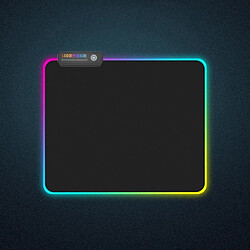 Wewoo Tapis de souris Colorful - de avec clavier de verrouillage épaississant à LED - Taille 300 x 250 x 4mm